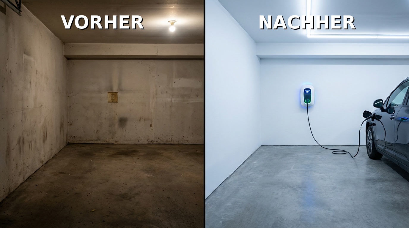 Wallbox Vorher Nachher