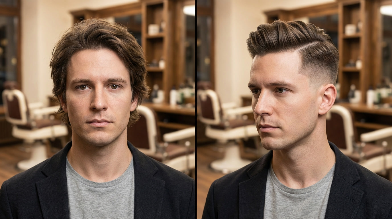 Undercut Haarschnitt Vorher Nachher